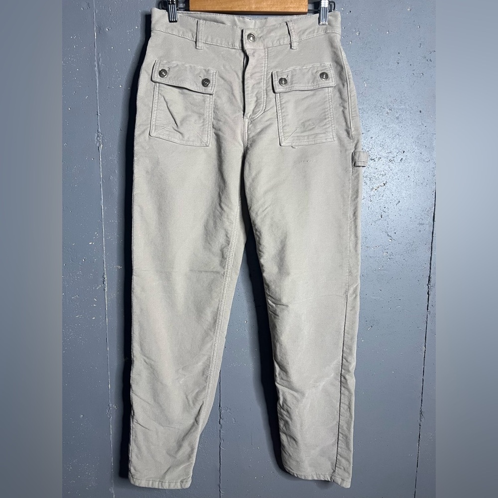 FREE PEOPLE KYO OCEAN PEARL UTILITY CARGO INSPIRED PANT SIZE 2